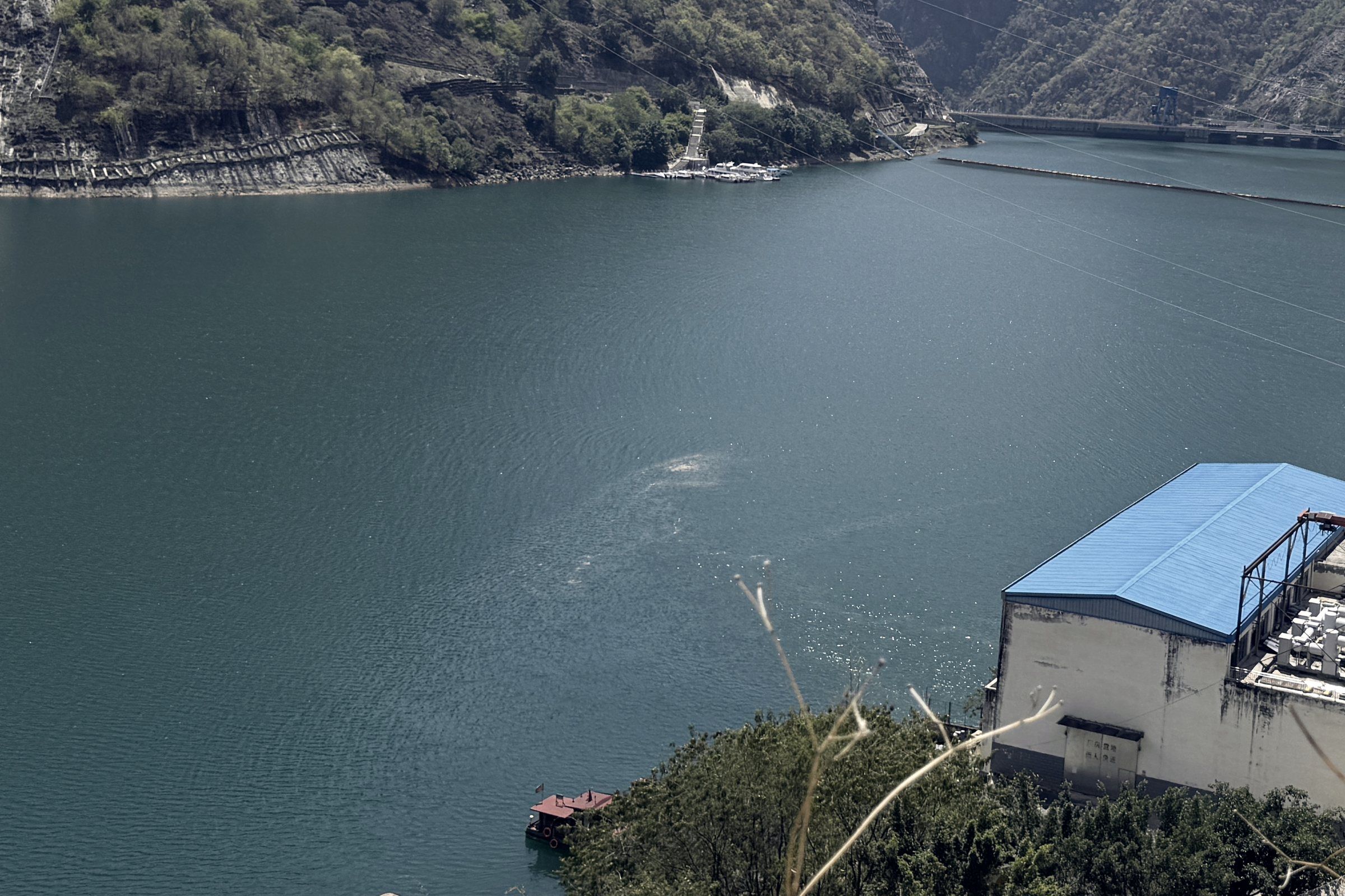 The Heishuihe II reservoir in its gorge